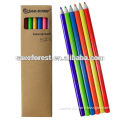 Neon color pencil kraft paper package